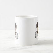 Hübscher Mops-Hund-Kaffeebecher Kaffeetasse (Mittel)