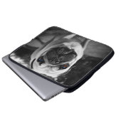 Hübscher Mops Laptopschutzhülle (Vorne Knopf)