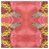 Hübscher Moth auf Roter Blume Gemustertes Tiergewe Stoff (Muster)