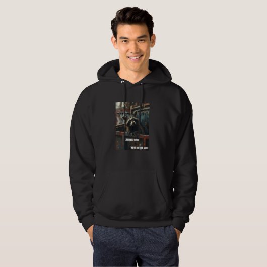 Hübscher Mülleimer Hoodie (Vorne ganz)