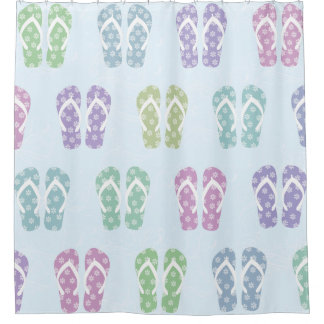 Hübscher Multicolor Drehte Flop Summer Duschvorhang