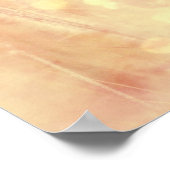 Hübscher Mustang Gold Glitzer Horse Poster (Ecke)