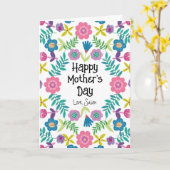 Hübscher Muttertag Karte (Gelbe Blume)