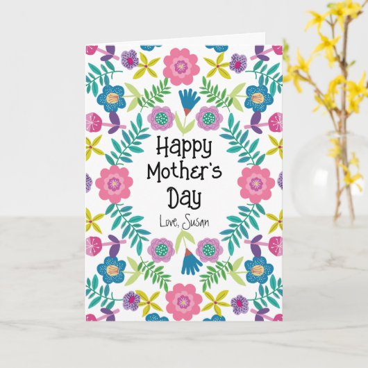 Hübscher Muttertag Karte (Gelbe Blume)