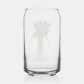 Hübscher Muttertag Rosa Tulips Fotografie+ Name Dosenglas (Rückseite)