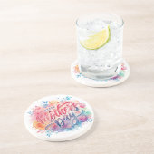 Hübscher Muttertag Sandstone-Untersetzer Getränkeuntersetzer (Seite)