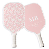 Hübscher Name des Monogramms Bogen Pickleball Schläger