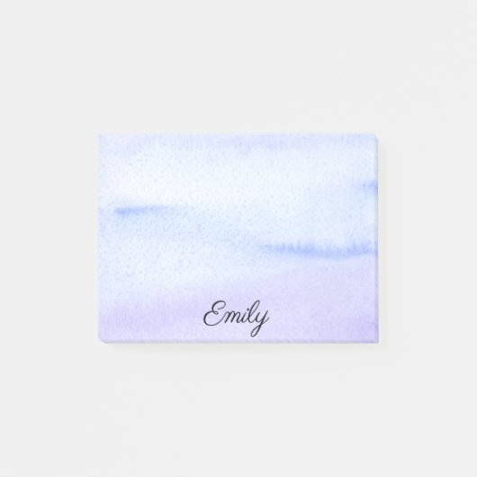 Hübscher Name für Wasserfarbenblaue Violette Post-it Klebezettel (Vorderseite)