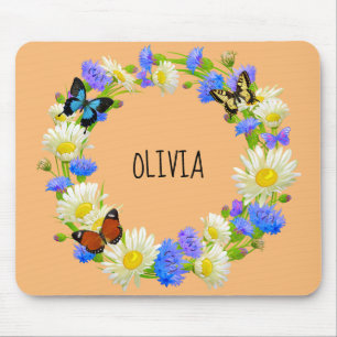 Hübscher Niedlicher Blumenstrauß Botanischer Persö Mousepad