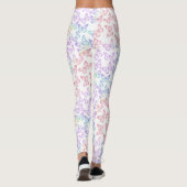Hübscher Niedlicher Girl Pastel Butterfly Pattern Leggings (Rückseite)