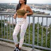 Hübscher Niedlicher Girl Pastel Butterfly Pattern Leggings