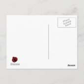 hübscher niedlicher Ladybug Postkarte (Rückseite)