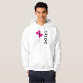 Hübscher Oboe MusikHoodie Hoodie (Vorne ganz)