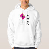 Hübscher Oboe MusikHoodie Hoodie (Vorderseite)
