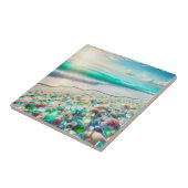 Hübscher Ocean Beach mit Sea Glass Fliese (Seite)