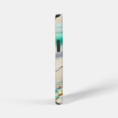 Hübscher Ocean Beach mit Sea Glass iPhone Hülle (Rechte Seite)