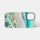 Hübscher Ocean Beach mit Sea Glass iPhone Hülle (Rückseite (Horizontal))