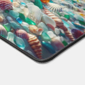 Hübscher Ocean Beach mit Sea Glass Schreibtischunterlage (Ecke)