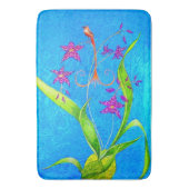 Hübscher Orchid Bird Badematte (Vorderseite Vertikal)