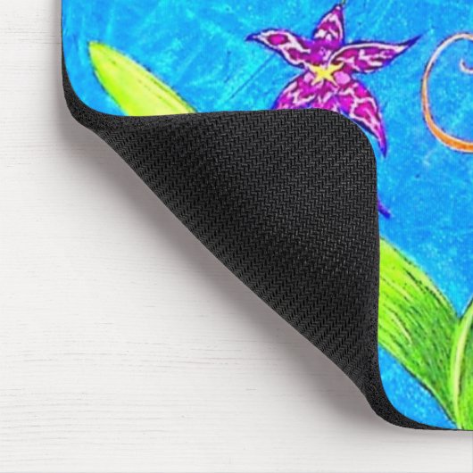 Hübscher Orchid Bird Mousepad (Ecke)