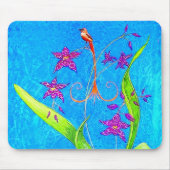 Hübscher Orchid Bird Mousepad (Vorne)
