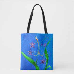 Hübscher Orchid Bird Tasche