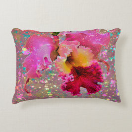Hübscher orchid-farbiger Spritzer Kissen