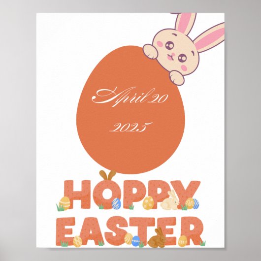 hübscher Ostergeschenkkarte Poster (Vorne)
