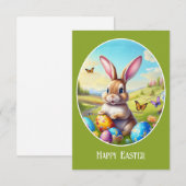 Hübscher Osterhase in Landschaft -  (Vorne/Hinten)