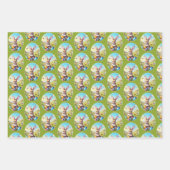 Hübscher Osterhase in Landschaft - Geschenkpapier Set (Vorderseite 2)