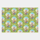 Hübscher Osterhase in Landschaft - Geschenkpapier Set (Vorderseite)