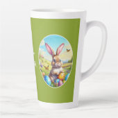 Hübscher Osterhase in Landschaft -  Milchtasse (Rechts)