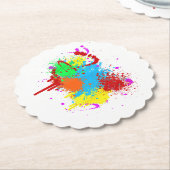 Hübscher Paint-Spritzer-Malvorgang Abstrakter Art Untersetzer (angewinkelt)