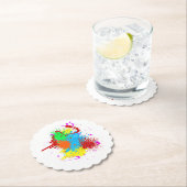 Hübscher Paint-Spritzer-Malvorgang Abstrakter Art Untersetzer (Vor Ort)
