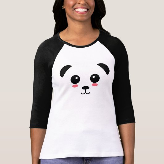 Hübscher Panda-Baseball T T-Shirt (Vorderseite)