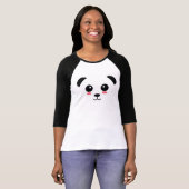 Hübscher Panda-Baseball T T-Shirt (Vorne ganz)