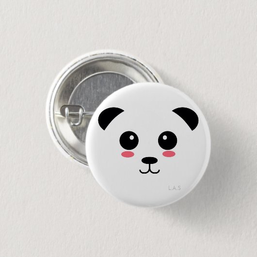 Hübscher Panda Button (Vorne & Hinten)