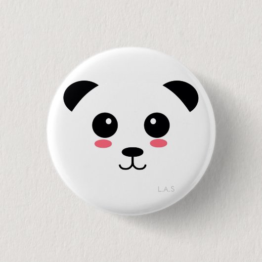 Hübscher Panda Button (Vorderseite)