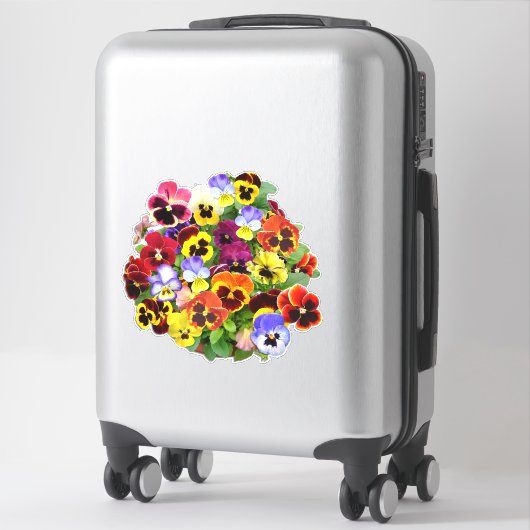 Hübscher Pansy Display Contour Sticker (Koffer)
