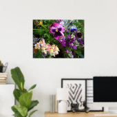 Hübscher Pansy-Druck Poster (Heimbüro)
