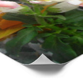 Hübscher Pansy-Druck Poster (Ecke)