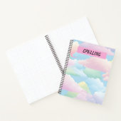 HÜBSCHER PASTEL FLUFFY CLOUUUDS NOTIZBLOCK (Innenseite)