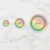 Hübscher Pastel Rainbow 101. Geburtstag Konfetti (Vorderseiten)