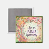 Hübscher Pastelbaum ist eine menschliche Inspiriti Magnet (Vorderseite/Rückseite)