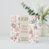 Hübscher Pastell-Abschluss Einladung (Stehend Vorderseite)