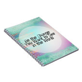 Hübscher Pastell ist das Änderungs-Inspirational Notizblock (Rechte Seite)