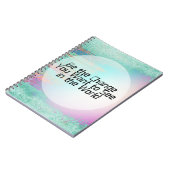 Hübscher Pastell ist das Änderungs-Inspirational Notizblock (Linke Seite)