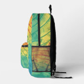 Hübscher, pastellfarbener Regenbogen Bedruckter Rucksack (Rechts)