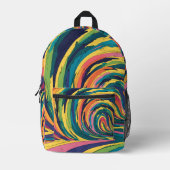 Hübscher, pastellfarbener Regenbogen Bedruckter Rucksack (Vorderseite)