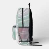 Hübscher, pastellfarbener Regenbogen Bedruckter Rucksack (Rechts)